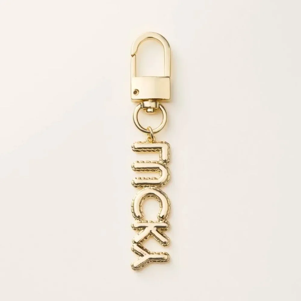 NWT Lucky Bag Charm Keychain - kate spade new york x Target Gold